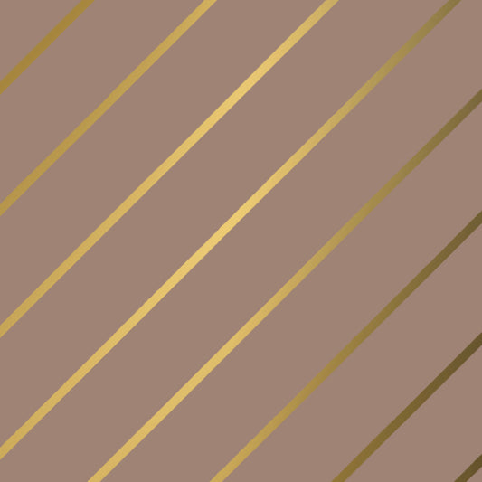 Cadeaupapier stripes - rosé/goud 70cm