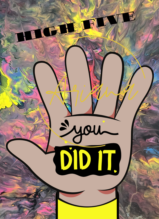 Card High five, you did it!