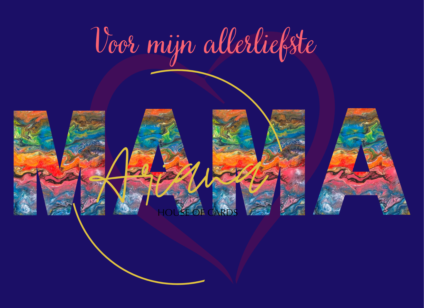 Kaart Voor mijn allerliefste mama, hart