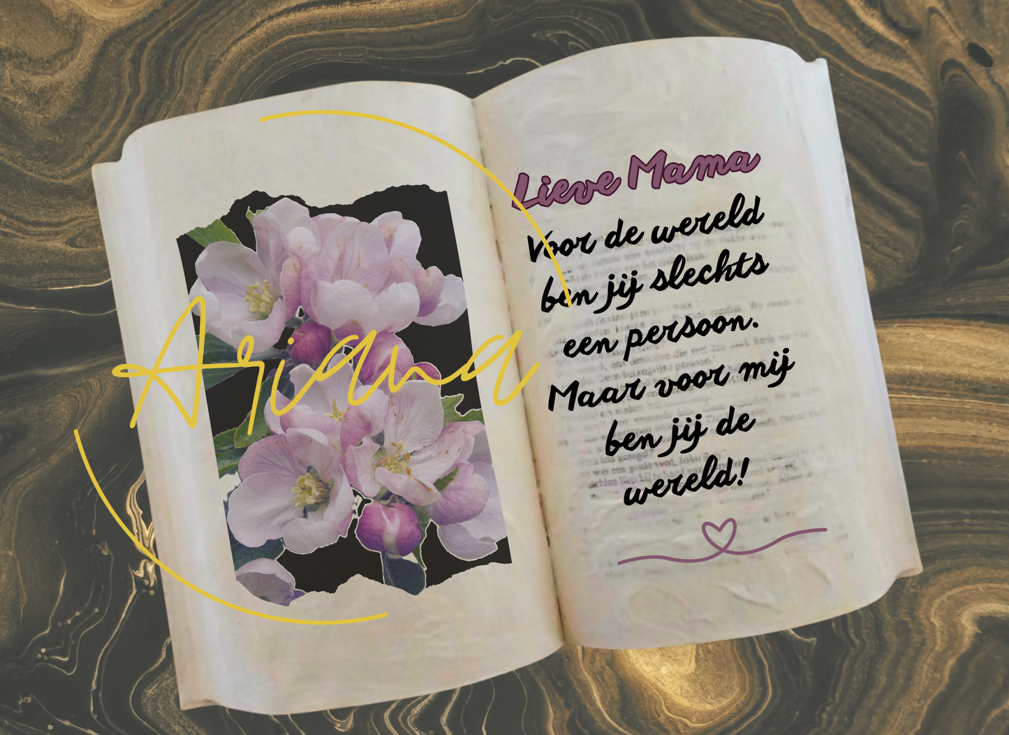 Kaart Lieve mama (boek)