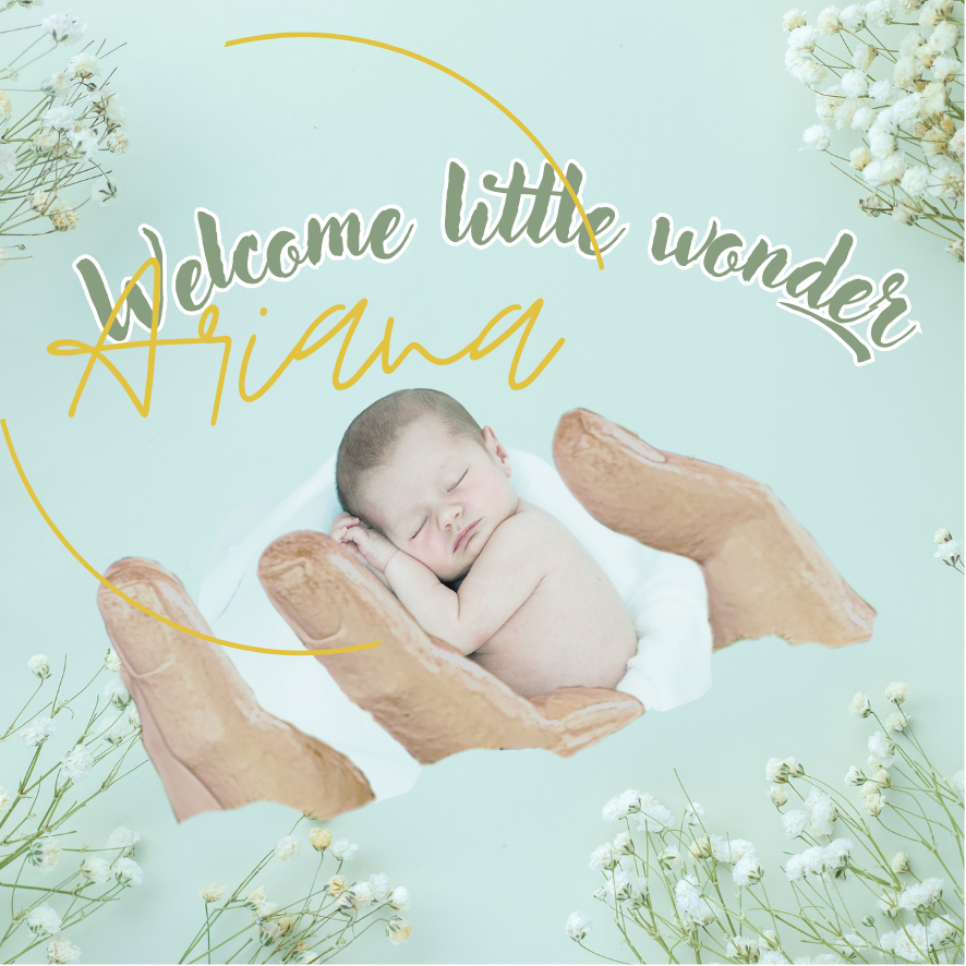 Cadeaukaartje Welcome little wonder