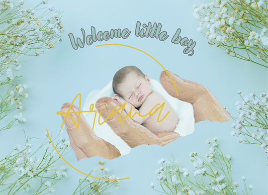 Card Welcome little boy