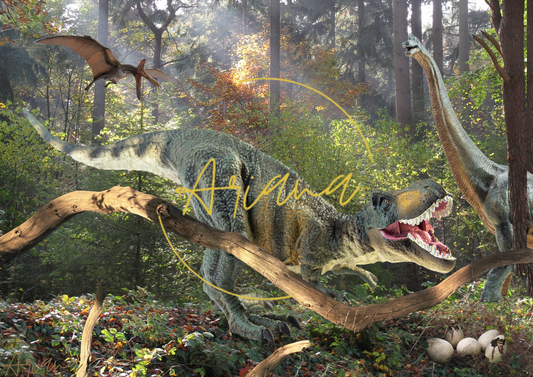 Poster | Dinosaurier im Wald