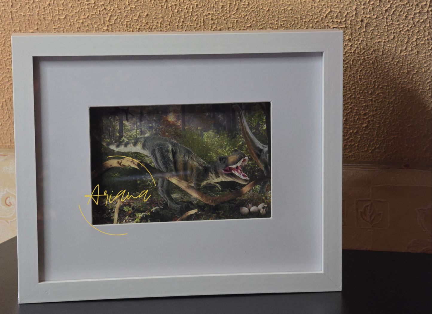 Lighted Frame - Dinosaurs in the Forest