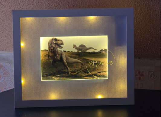 Illuminated Frame - Dinosaurs on Land