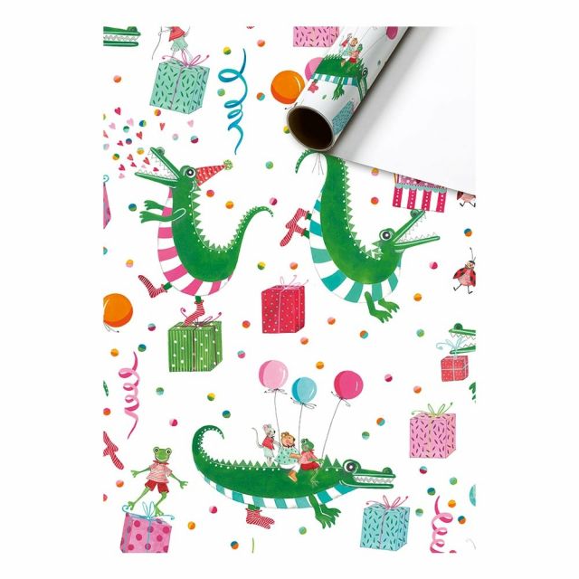 Geschenkpapier Party Krokodil 70cm