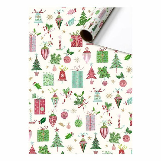 Cadeaupapier happy christmas 70cm