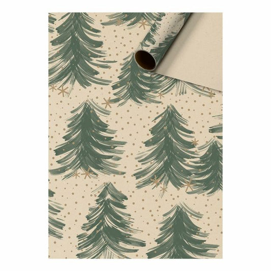 Cadeaupapier pine trees 70cm