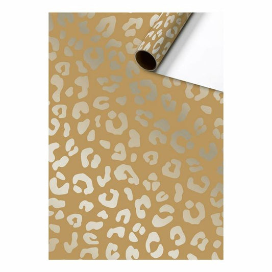 Gift wrap ABC animals beige-blue 70cm