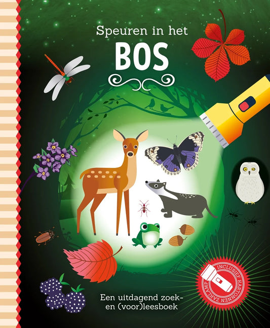 Zaklamp boek: Speuren in het bos