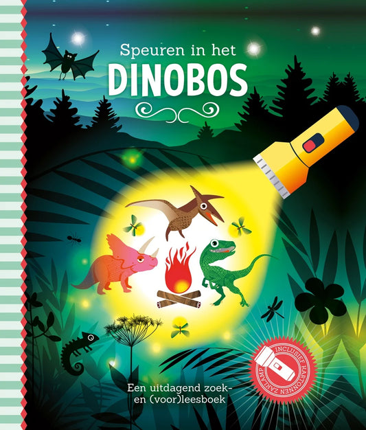 Flashlight book: Searching in the dinosaur forest