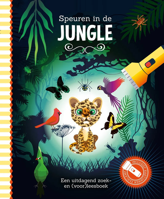 Zaklamp boek: Speuren in de jungle