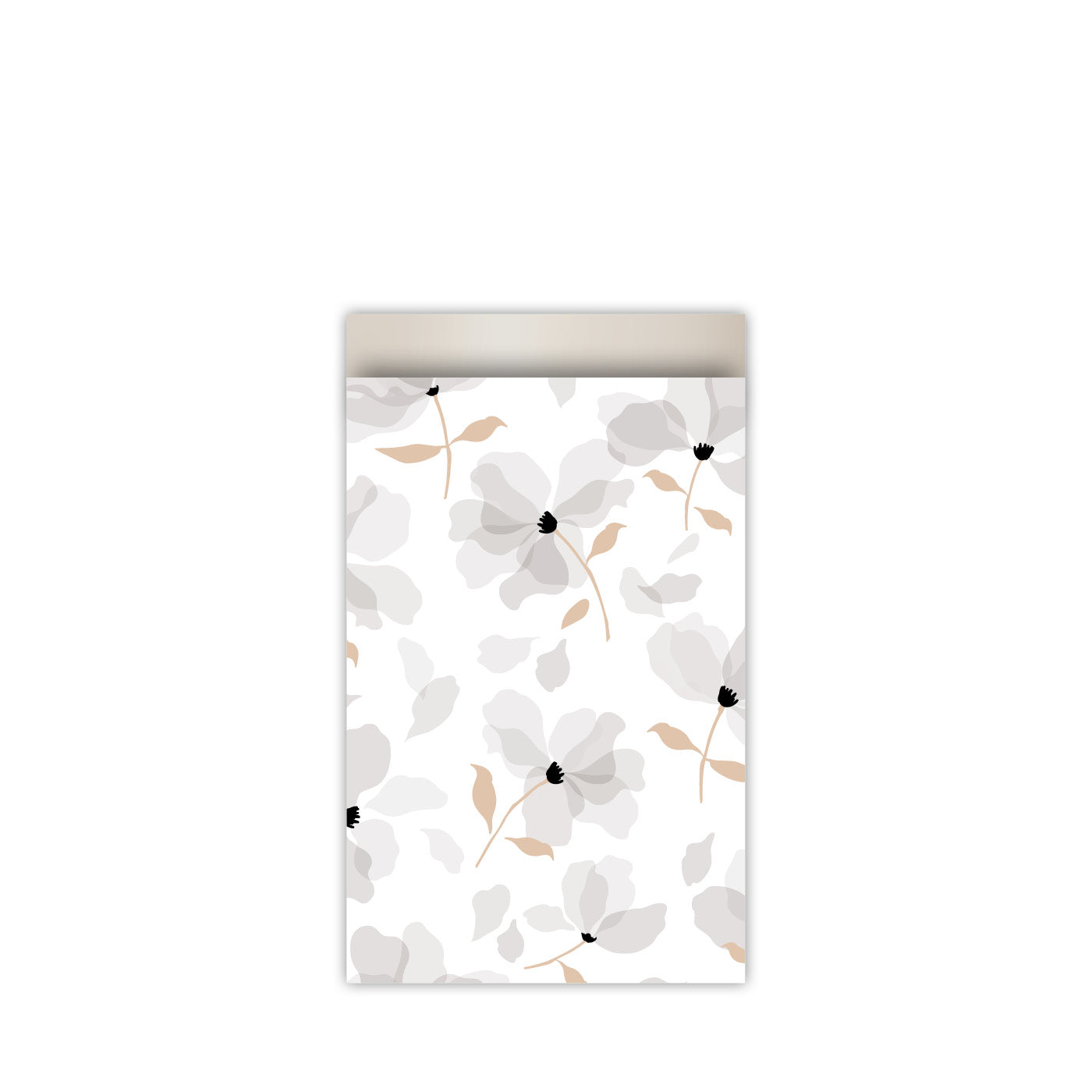 Gift bags - petals white - M 