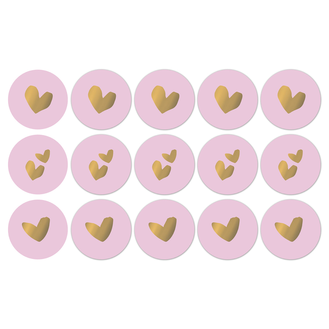 Stickers solo hearts, roze