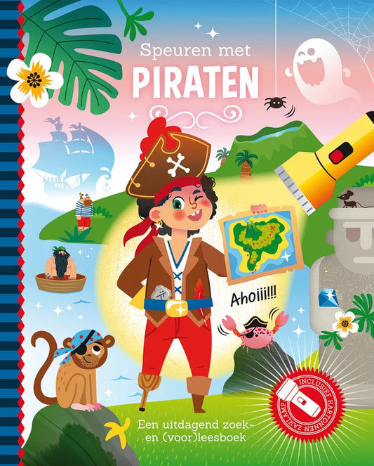 Flashlight book: Searching with pirates