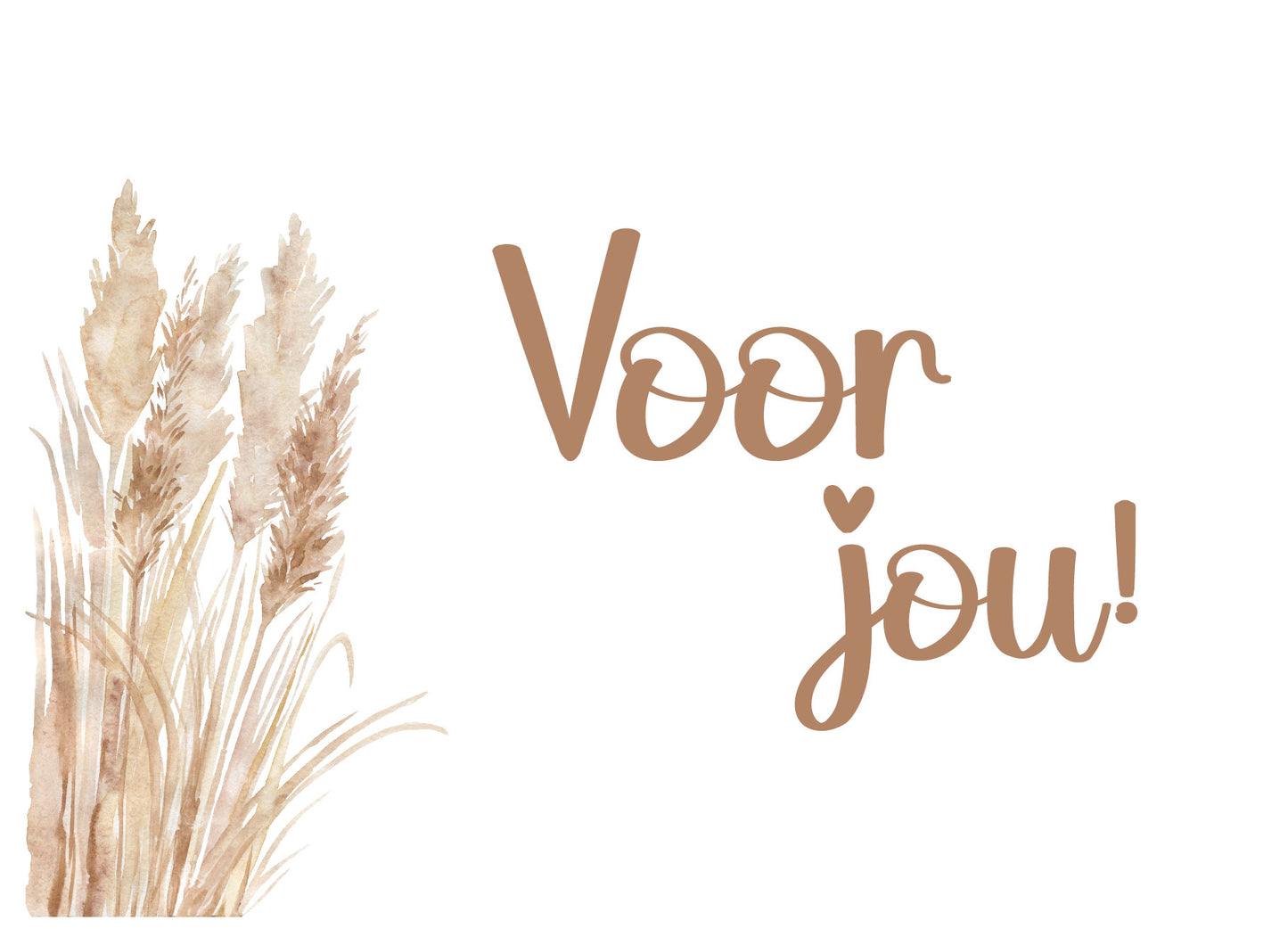 Kaart - FG Voor jou (pampas gras)