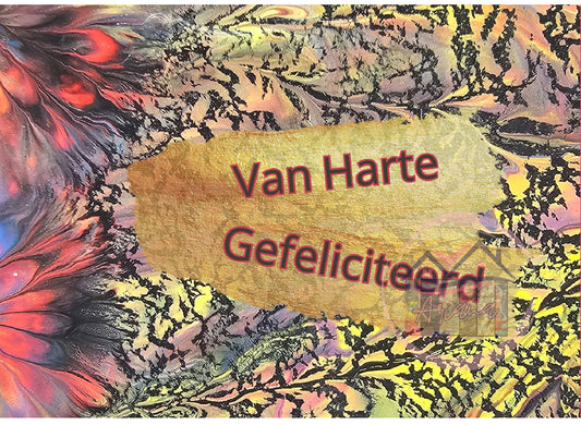 Kaart - Van harte gefeliciteerd