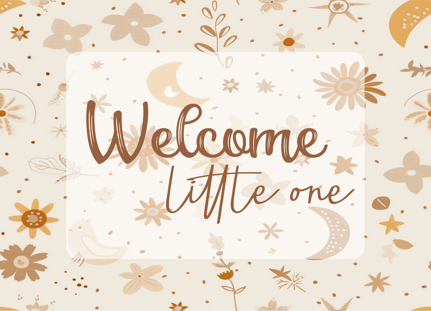 Kaart - FG Welcome little one