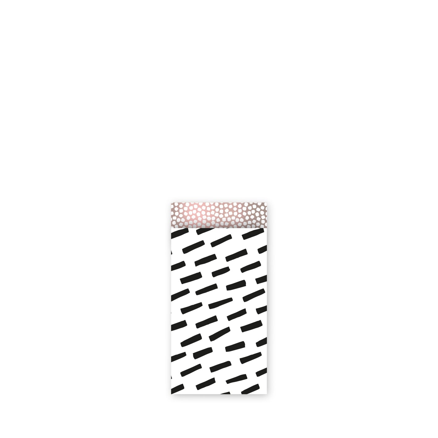 Gift bags striped dots white/black - S 