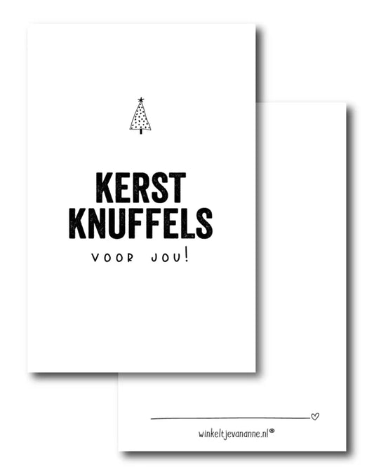 Cadeaukaartje - Kerstknuffels