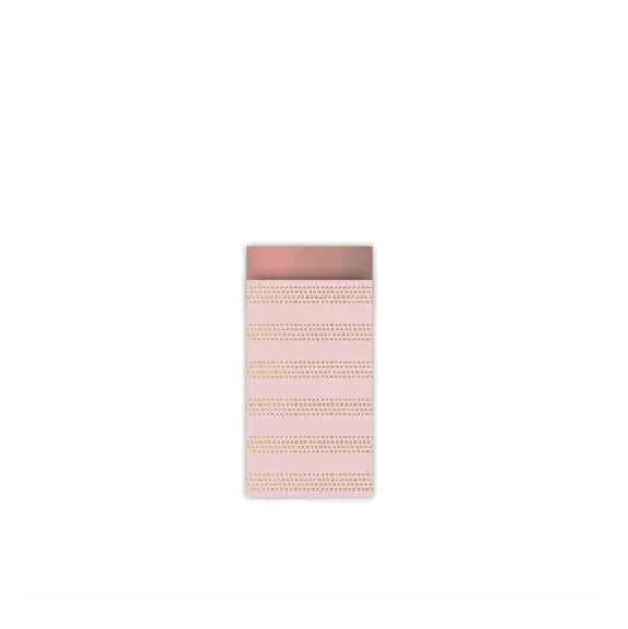 Gift bags grid stripes | pink/gold - S