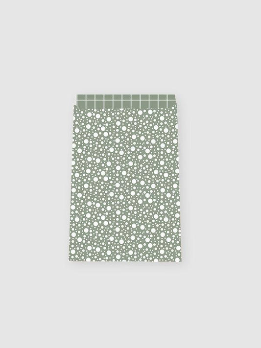 Cadeauzakjes - Sprinkles/Grid Green - L