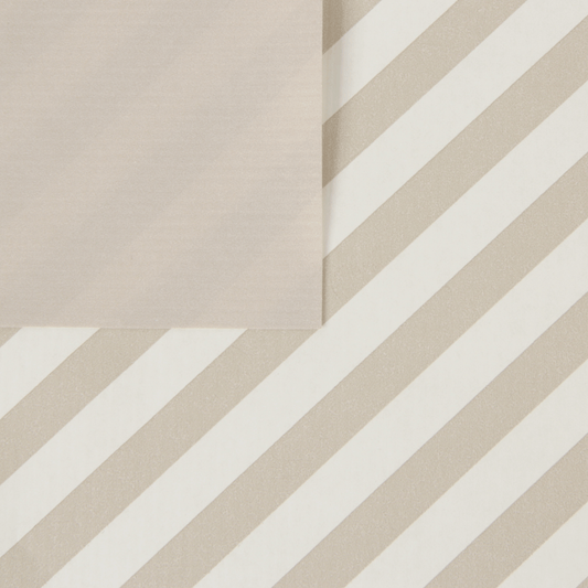 Gift wrapping paper stripes sand/beige 30cm