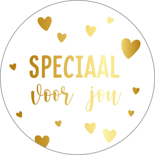 Stickers speciaal voor jou, wit/goud