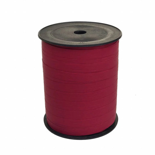 Curling ribbon paper look burgundy red