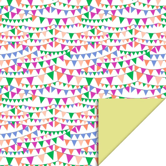 Gift wrapping paper party flags 70cm