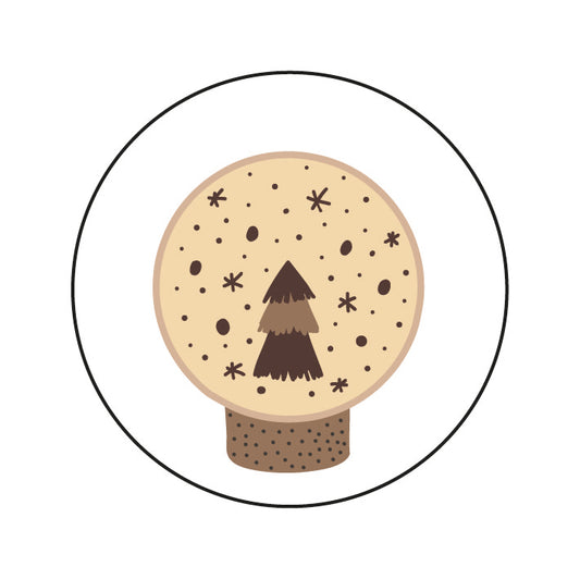 Stickers snowglobe