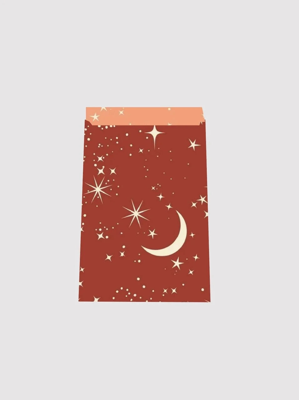 Cadeauzakjes moon and stars, red - M